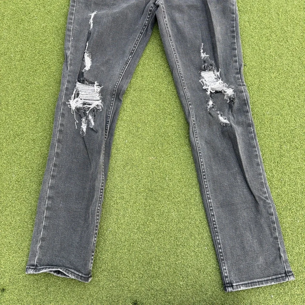 Ksubi Mens Black Chitch Black Blazed Distressed Skinny Size 34